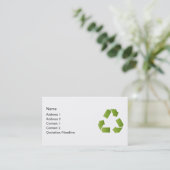 CARTE DE VISITE SYMBOLE RECYCLE (Debout devant)