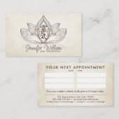 Carte De Visite Symbole Reiki des mains de guérison dans le dessin (Devant / Derrière)