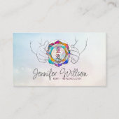 Carte De Visite Symbole Reiki des mains de guérison dans le dessin (Devant)