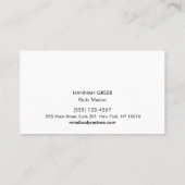 Carte De Visite Symbole Reiki Master Gold Hanko (Dos)