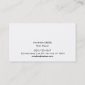 Carte De Visite Symbole Reiki Master Gold Hanko Bois (Dos)