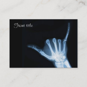 Carte De Visite SYMBOLE Shaka X-Ray (Perdre la main)