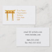 Carte De Visite Symbole shinto (Devant / Derrière)