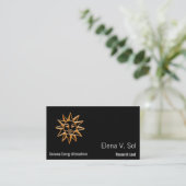 Carte De Visite Symbole Sun (Debout devant)