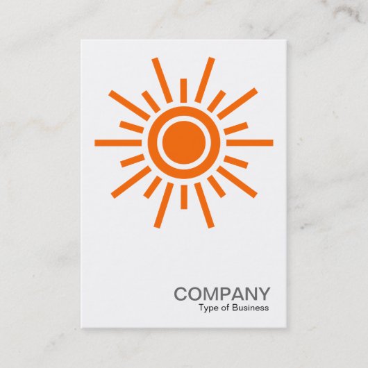 Carte De Visite Symbole Sun 02 - Orange (Devant)