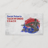 Carte De Visite Symbole Taekwondo - Taegeuk et Hangul (Devant)