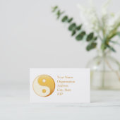 Carte De Visite Symbole taoïsme 3,5 po x 2,0 po (Debout devant)