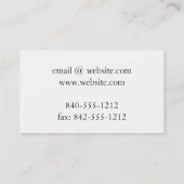 Carte De Visite Symbole taoïsme 3,5 po x 2,0 po (Dos)