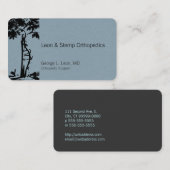 Carte De Visite Symbole tordu orthopédique d'arbre (Devant / Derrière)