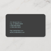 Carte De Visite Symbole tordu orthopédique d'arbre (Dos)