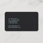 Carte De Visite Symbole tordu orthopédique d'arbre (Dos)