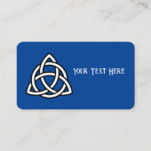 Carte De Visite Symbole triquetra de noeud de trinité celtique (Devant)