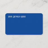 Carte De Visite Symbole triquetra de noeud de trinité celtique (Dos)