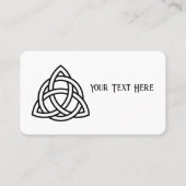 Carte De Visite Symbole triquetra de noeud de trinité celtique (Devant)