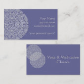 Carte De Visite Symbole universel Mandala Ornate (Devant / Derrière)