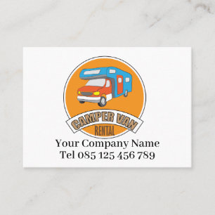 CARTE DE VISITE SYMBOLE VAN DE CAMPING