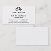 CARTE DE VISITE SYMBOLE VÉLO (Devant / Derrière)