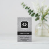 CARTE DE VISITE SYMBOLE VÉLO (Debout devant)