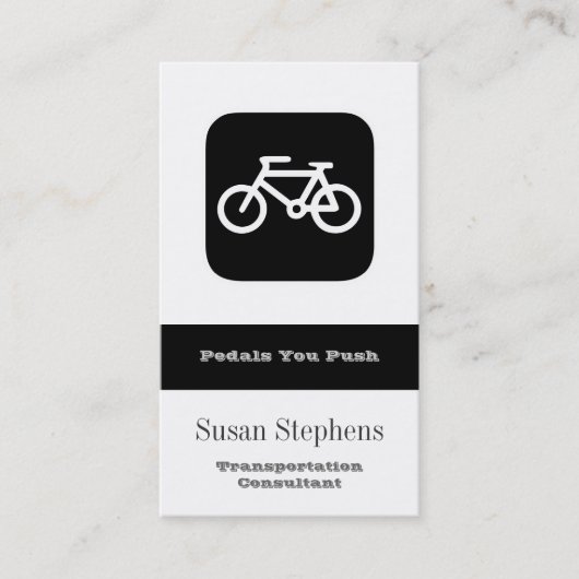 CARTE DE VISITE SYMBOLE VÉLO (Devant)
