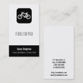 CARTE DE VISITE SYMBOLE VÉLO (Devant / Derrière)