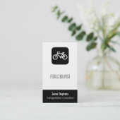 CARTE DE VISITE SYMBOLE VÉLO (Debout devant)