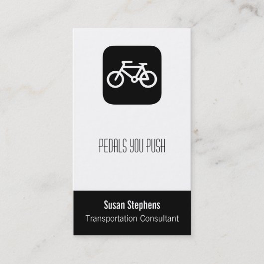 CARTE DE VISITE SYMBOLE VÉLO (Devant)