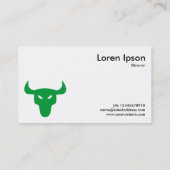 Carte De Visite Symbole vert Steer - Blanc (Dos)