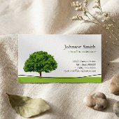 Carte De Visite Symbole Wise Oak Tree - Service d'arbre profession