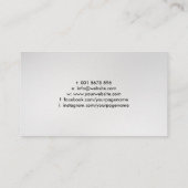 Carte De Visite Symbole Yin Yang - flux d'encre Abstrait (Dos)