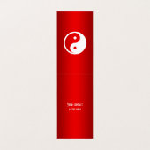 Carte De Visite Symbole Yin Yang - tatouage solide design 2 (Intérieur déplié)