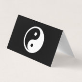 Carte De Visite Symbole Yin Yang - tatouage solide design 2 (Dos)
