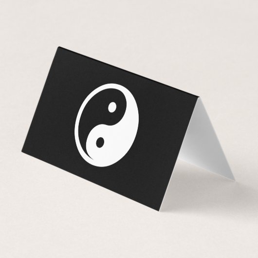 Carte De Visite Symbole Yin Yang - tatouage solide design 2 (Dos)