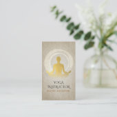 Carte De Visite Symbole ZEN de la Pose de méditation de Yoga Elega (Debout devant)
