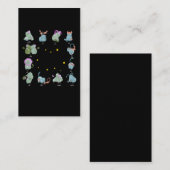 Carte De Visite SYMBOLE Zodiaque Cute Amoureux des chats (Devant / Derrière)