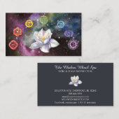 Carte De Visite *~* Symboles cosmiques du chakra céleste Lotus Cos (Devant / Derrière)