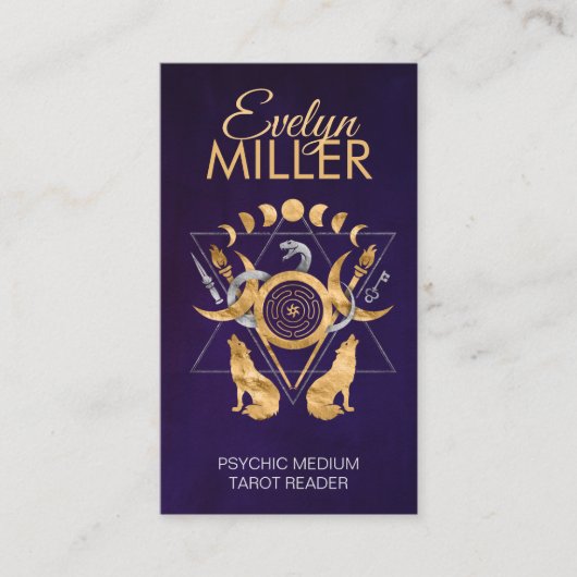 Carte De Visite Symboles de l'ornement hémato (Devant)