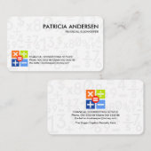 Carte De Visite Symboles de numéro de comptabilité créative (Devant / Derrière)