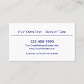 Carte De Visite Symboles de paix colorés (Dos)