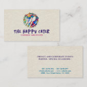 Carte De Visite Symboles de restauration des éclats de couleur (Devant / Derrière)