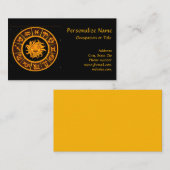 Carte De Visite Symboles d'horoscope (Devant / Derrière)