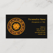 Carte De Visite Symboles d'horoscope (Devant)