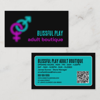 Carte De Visite Symboles masculins et féminins - Boutique pour adu