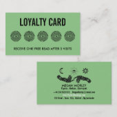 Carte De Visite Symboles Mystiques, Lecture Psychique Loyauté (Devant / Derrière)