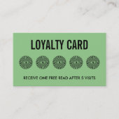 Carte De Visite Symboles Mystiques, Lecture Psychique Loyauté (Devant)