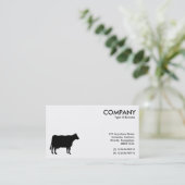 Carte De Visite Symboles noirs et blancs de vache (Debout devant)