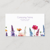 Carte De Visite Symphonie fleur sauvage-Carte de visite (Dos)