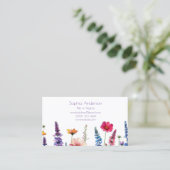 Carte De Visite Symphonie fleur sauvage-Carte de visite (Debout devant)