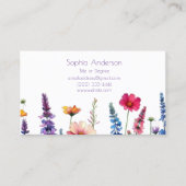 Carte De Visite Symphonie fleur sauvage-Carte de visite (Devant)