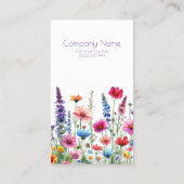 Carte De Visite Symphonie fleur sauvage-Carte de visite (Dos)