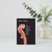 Carte De Visite SYMPHONIE, MUSIQUE CLASSIQUE Antique Violon Scroll (Debout devant)